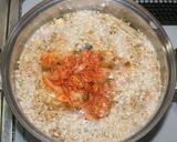 梅ズバ☆簡単☆干しえのきでサバ缶チゲ豆腐作り方12写真