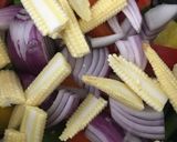カラフル野菜のカレーソース和え作り方4写真