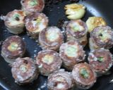 焼きちくわのオクラ&インゲン詰め片栗焼き作り方12写真