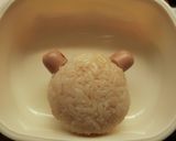 醤油ご飯で簡単★くまのデコおにぎり作り方4写真