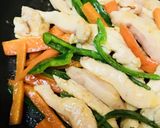 鶏肉とズッキーニ＆ピーマンのしょう油炒め作り方3写真
