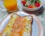 チェダー生ハムトースト作り方9写真