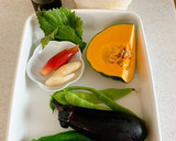 夏野菜の揚げ浸し丼作り方1写真