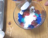 七夕におすすめ☆天の川のクリーム杏仁豆腐作り方13写真