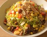 ナッツいっぱい!タコライス風冷ラーメン作り方10写真