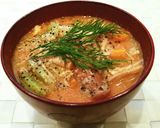 簡単♡トマトジュースと牛乳で洋風味噌汁♡作り方3写真