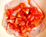 鶏むね肉ともやしの酸っぱトマトレモン蒸し作り方2写真
