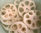 蓮根の辛子 はさみ揚げ作り方1写真