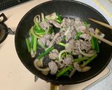 豚肉とニンニクの芽の炒め物作り方10写真