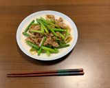 豚肉とニンニクの芽の炒め物作り方12写真
