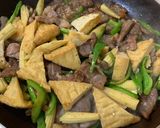 【ピーマン】牛肉オイスター炒め【厚揚げ】作り方7写真