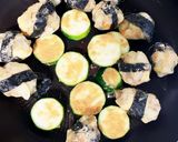 チーズイン磯部いももちと夏野菜塩ダレ炒め作り方19写真