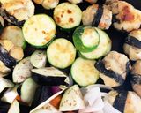 チーズイン磯部いももちと夏野菜塩ダレ炒め作り方20写真
