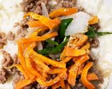 レンジでカルボナーラビビンバ丼風作り方12写真
