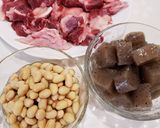 牛スジと大豆のさっぱり煮作り方1写真