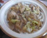 一人鍋で鶏すき焼きうどん作り方4写真