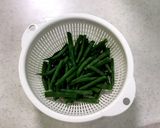 いんげんと豚バラ卵炒め作り方1写真