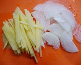 簡単！煮込まない☆ピリ辛肉じゃが作り方1写真
