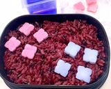 女子中学生　弁当　あじさい弁当　詰め方作り方2写真