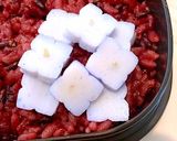 女子中学生　弁当　あじさい弁当　詰め方作り方3写真