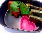 女子中学生　弁当　あじさい弁当　詰め方作り方6写真