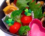 女子中学生　弁当　あじさい弁当　詰め方作り方7写真