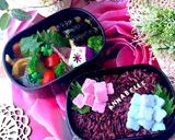 女子中学生　弁当　あじさい弁当　詰め方作り方9写真