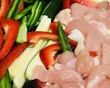 鶏肉とパプリカ＆ピーマンのチリソース炒め作り方2写真