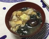 中性脂肪減少!海苔1枚を味噌汁へ作り方2写真