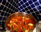 鯖缶と夏野菜のトマトカレー作り方7写真