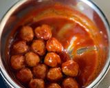 丸めて煮込む、簡単【煮込みミートボール】作り方5写真