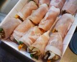 甘酢あんかけ肉野菜ロール作り方1写真