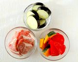 揚げ豚と夏野菜の南蛮作り方1写真