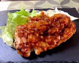 絶品 簡単 厚切りポークケチャップ作り方9写真