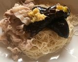 豚しゃぶ肉とナスのぶっかけそうめん作り方13写真