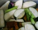 なすびなど野菜の煮物　お酢を効かせて作り方3写真