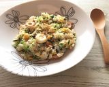 豆苗☆ちくわ☆卵でチャチャっとチャーハン作り方5写真