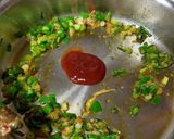 揚げない海老チリ作り方6写真