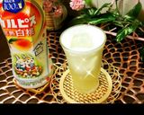 カルピス完熟白桃牛乳水割りジュース作り方13写真