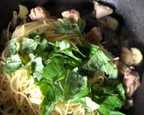 茄子と鶏のパスタ バジルの香り作り方5写真