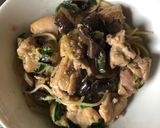 茄子と鶏のパスタ バジルの香り作り方6写真