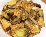 腸まで届く茄子と飴色玉葱の厚揚げ煮作り方6写真