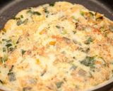 ふんわりとろとろ⁂山芋とニラのお焼き作り方4写真