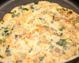 ふんわりとろとろ⁂山芋とニラのお焼き作り方4写真