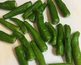 シシトウとカツオの和え物作り方1写真