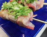 コンニャクベーコン巻きねぎ塩がけ作り方4写真