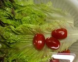 鯖の生ハムサニーレタスミニトマトのサラダ作り方1写真