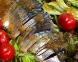 鯖の生ハムサニーレタスミニトマトのサラダ作り方6写真