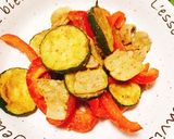 ズッキー二&赤パプリカの豚肉カレー炒め☆作り方8写真