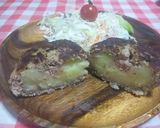 びっくりドンキー風♪ポテサラ入ハンバーグ作り方23写真